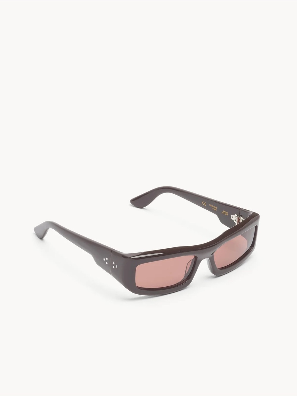 NEW Port Tanger Daryan rectangle acetate sunglasses in brown